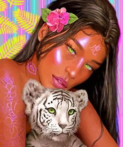 Asian African Woman Paint By Numbers