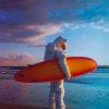 Astronaut Surfing Adventure Paint By Numbers