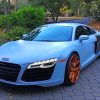 Audi R8 Matte Blue Car Paint By Numbers