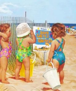 Beach Sisters Summer Paint By Numbers
