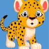Baby Tiger Easy Painting Kit for Kids Paint By Numbers