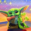 Baby Yoda Frog Fun Paint By Numbers