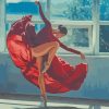 Ballerina in Red Dress Paint By Numbers