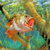 Underwater Largemouth Bass Paint By Numbers
