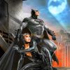 Batman and Catwoman Comic Paint By Numbers