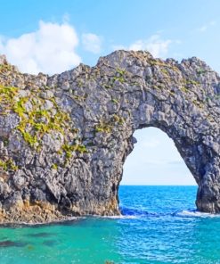 Seaside Arch & Shore Paint By Numbers