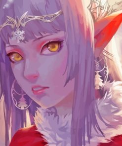 Anime Elf Girl Art Paint By Numbers