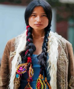 Native American Indian Girl Paint By Numbers