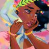 Elegant African Lady Paint By Numbers
