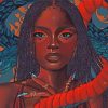 Elegant African Woman Paint By Numbers