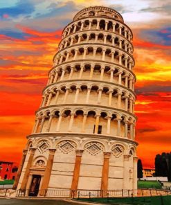 Leaning Tower Italy Paint By Numbers