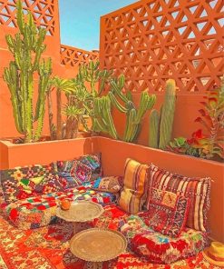 Moroccan Marrakech Living Room Paint By Numbers