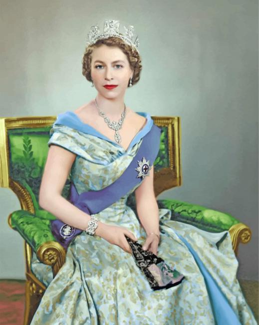 Finalizing Queen Elizabeth Paint By Numbers Artwork