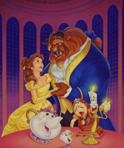 Disney Beauty And The Beast Paint By Numbers
