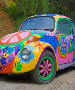 Colorful Beetle Car Paint By Numbers