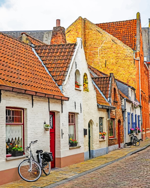 Finalizing the Charming Belgium Homes Artwork