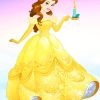 Disney Belle Yellow Dress Paint By Numbers