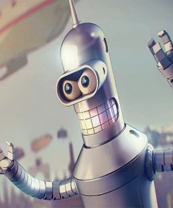 Bender Cartoon Paint By Numbers
