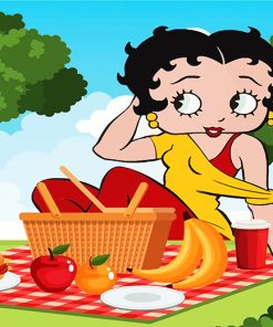 Betty Boop Picnic Fun Paint By Numbers