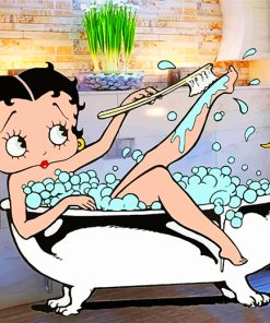 Betty Boop Bathroom Bliss Paint By Numbers