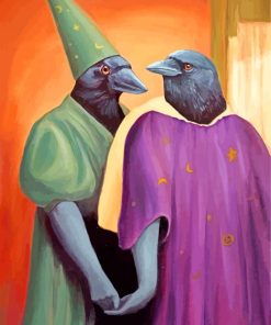 Edvard Munch Inspired Birds Paint By Numbers