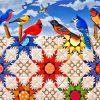 Charming Birds and Quilts Paint By Numbers