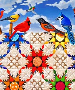 Charming Birds and Quilts Paint By Numbers