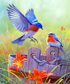 Blue Bird Nature Paint By Numbers