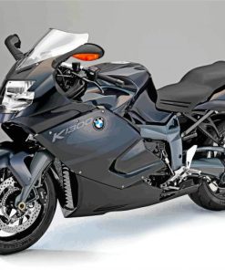 Black BMW K1300S Motorcycle Paint By Numbers