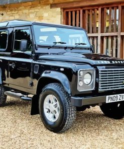 Black Land Rover Paint By Numbers