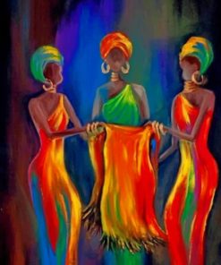 Colorful Black Women Paint By Numbers