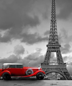 Paris Eiffel Tower Paint By Numbers