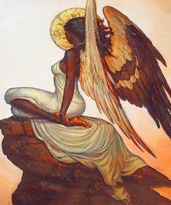 Black Angel of Birds Paint By Numbers