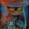 Black Cat Halloween Paint By Numbers