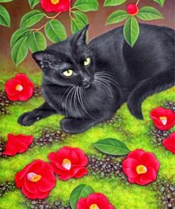 Majestic Black Cat Paint By Numbers