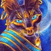 Black Egyptian Cat Paint By Numbers