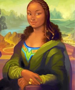 Black Woman Mona Lisa Paint By Numbers