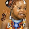 Little African Girl Paint By Numbers