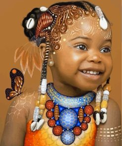 Little African Girl Paint By Numbers