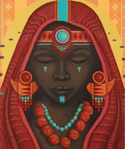 Black Woman Beauty Paint By Numbers