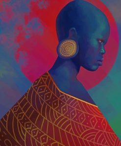 Black Woman Portrait Paint By Numbers