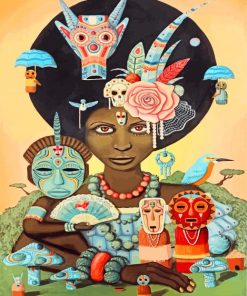 Elegant African Woman Paint By Numbers
