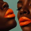 Orange Lipstick Black Woman Paint By Numbers