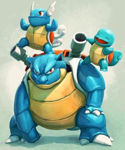 Blastoise Squirtle Fun Paint By Numbers