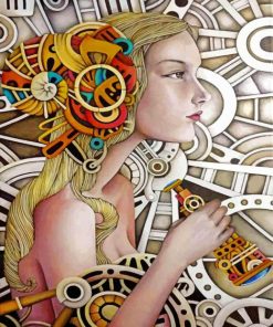 Blonde Woman Creativity Paint By Numbers