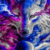Colorful Wolf Portrait Paint By Numbers