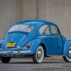 Blue Volkswagen Mini Car Paint By Numbers