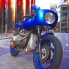 BMW Blue Motorcycle Paint By Numbers
