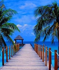 Ocean Boardwalk Seascape Paint By Numbers