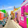 Colorful Bo Kaap Architecture Paint By Numbers